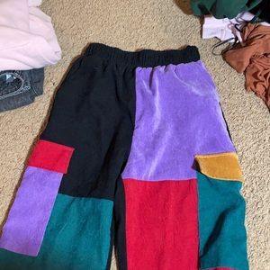 Color block pants